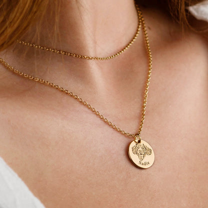 Pendentif photo personnalisé avec le visage de votre animal